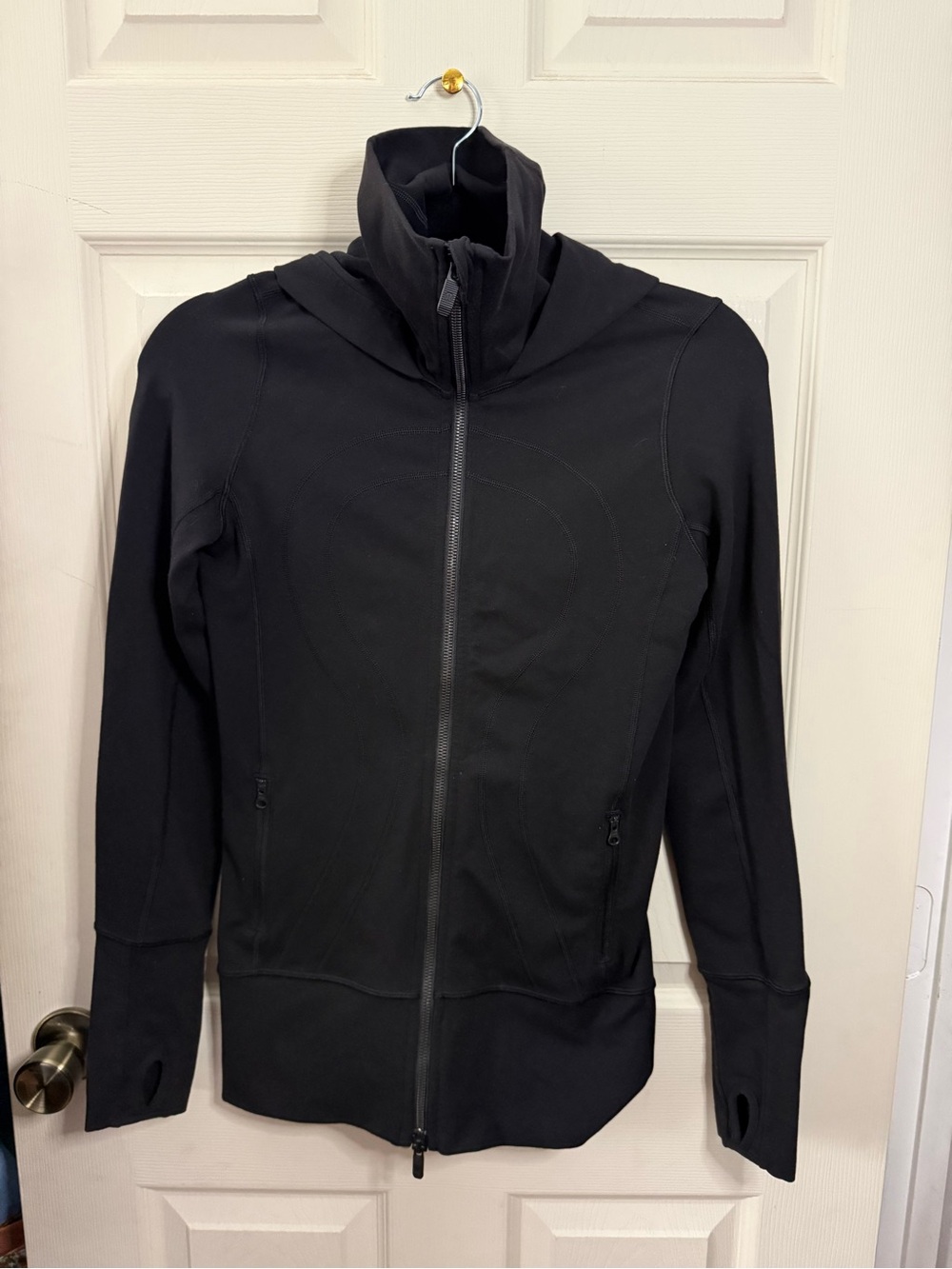 Lululemon Black Full-Zip High Collar Define Jacket with Hood Woman’s Size 2